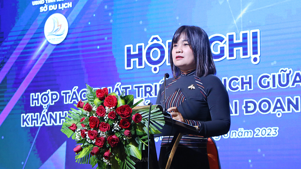 Đồng chí H’ Yim Kđoh - Phó Chủ tịch UBND tỉnh Đắk Lắk phát biểu tại Hội nghị.